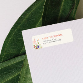 ボホシックなフラワードラゴンフライ園 ラベル