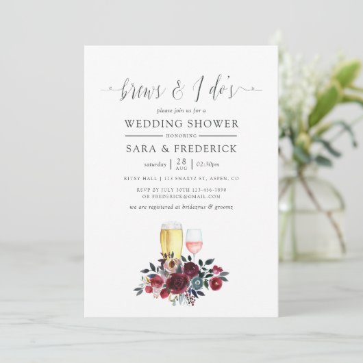 ボホシックなブルゴーニュと海軍は私が行く前にブュー 招待状 (スタンド正面)