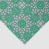 ボホシックなボヘミアン模様エメラルドグリーン 薄葉紙 (詳細)