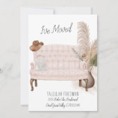 ボホシックなリビングルームエレガントを移動した 案内状 (正面)