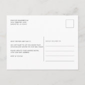 ボホシックな水の色を移動した 案内ポストカード (裏面)