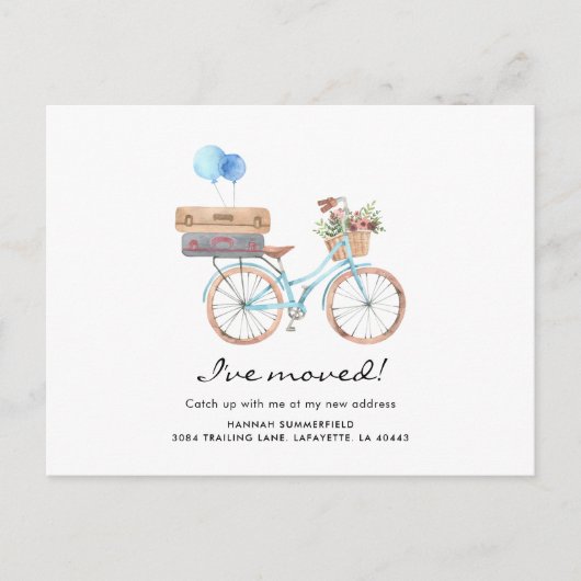 ボホシックな水の色を移動した 案内ポストカード (正面)