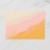 ボホシックな水色ピンクと黄色の詳細 エンクロージャーカード (裏面)