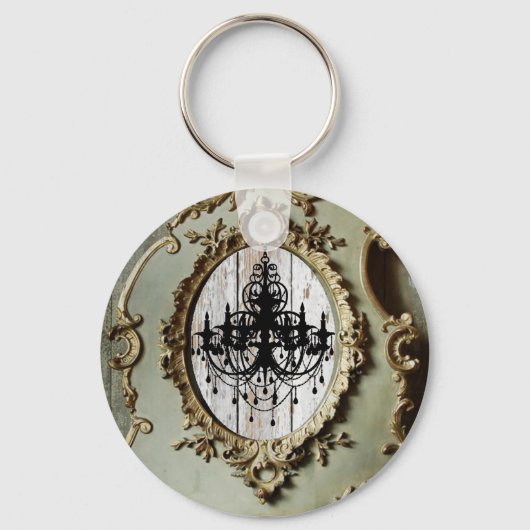 ボホシックな納屋の木の素朴な田舎結婚式 キーホルダー (正面)