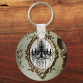 ボホシックな納屋の木の素朴な田舎結婚式 キーホルダー (正面)