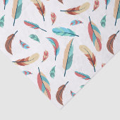 ボホシックな羽毛パターン 薄葉紙 (詳細)