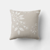 ボホシックな花のパターン美的 クッション (裏面)