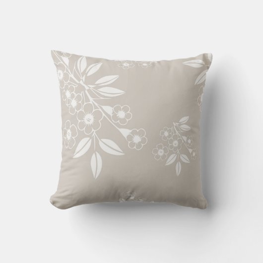 ボホシックな花のパターン美的 クッション (正面)