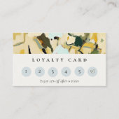 ボホシックイエローオークレー絵を描フローラロイアリティ 名刺 (正面)