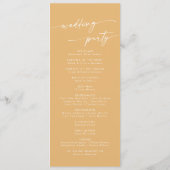 ボホシックイエローマリゴルド茶の長結婚さ プログラム (裏面)