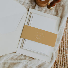 ボホシックイエローマリゴールド結婚ズ 招待状ベリーバンド