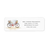 ボホシックウォーターカラークラシック差出人住所 ラベル (正面)