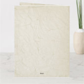 ボホシックウォーターカラーフローラカウースカル結婚ズ サンキューカード (裏面)