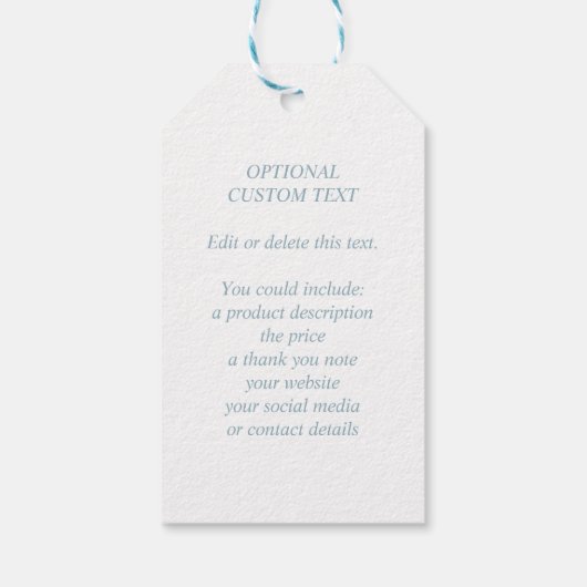 ボホシックウォーターカラーマクラメウォールぶら下がったズブティック ギフトタグ (裏面)