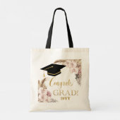 ボホシックオーキッドフローラパンパスグラス卒業 トートバッグ (裏面)