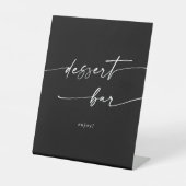 ボホシックカラー編集可能デザートバー結婚ズ 台座サイン (正面)