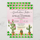 ボホシックサボスフィエスタ卒業パーティー 招待状 (正面/裏面)