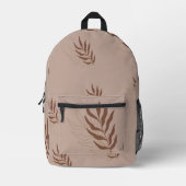 ボホシックサボツパターンバックパック、砂漠の雰囲気 プリントバックパック (正面)