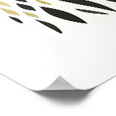 ボホシックシンメトリラインアート ポスター (角)