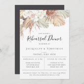 ボホシックジャングルボタニカルリハーサルディナー招待状 案内状 (正面/裏面)