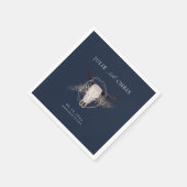 ボホシックステアスカル結婚ズ スタンダードカクテルナプキン (角)