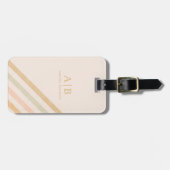 ボホシックストライプ |地球トーンモノグラム ラゲッジタグ (正面横)