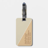 ボホシックストライプ |地球トーンモノグラム ラゲッジタグ (裏面縦)