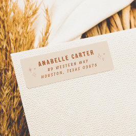 ボホシックスパークルスネーム&差出人住所 ラベル