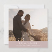 ボホシックダスティバラピンクスクウェア写真バック セーブザデート (裏面)