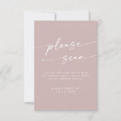 ボホシックダスティバラピンクQRコード詳細 出欠カード (正面)