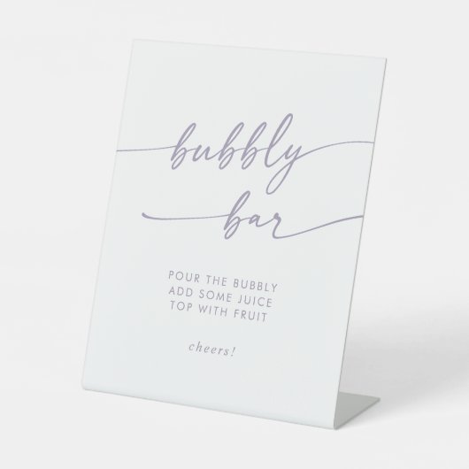 ボホシックダスティパープルバブリーバー結婚ズ 台座サイン (正面)