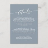 ボホシックダスティブルー結婚ズ詳細 エンクロージャーカード (正面)