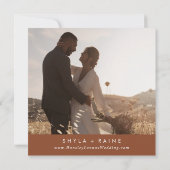 ボホシックテラコッタスクエアフォトバック セーブザデート (裏面)