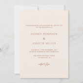 ボホシックテラコッタフォト結婚式招待状 招待状 (正面)