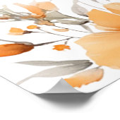 ボホシックテラコッタフローラブライダルシャワーウェルカム ポスター (角)