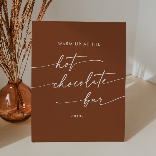 ボホシックテラコッタホットチョコレートバー 台座サイン