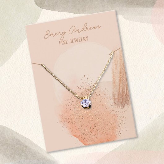 ボホシックデザイナージュエリーネックレスホルダーディスプレイ 名刺