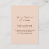 ボホシックデザイナージュエリーネックレスホルダーディスプレイ 名刺 (裏面)