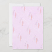 ボホシックドリームキャッチャーピンクガーリー誕生日 招待状 (裏面)