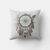 ボホシックドリームキャッチャー自然トーンインフューズチャーム クッション (裏面)