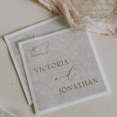 ボホシックニュートラルブラウンエレガント スタンダードランチョンナプキン