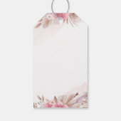 ボホシックバラ&シャンパーニュ結婚ーズ ギフトタグ (裏面)