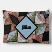 ボホシックパッチワーク数々のカラー アクセサリーポーチ (裏面)