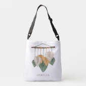 ボホシックパンパスグラスネーム クロスボディバッグ (裏面)