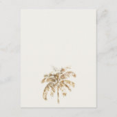 ボホシックパームセイボートシースケープ結婚ズ詳細 エンクロージャーカード (裏面)