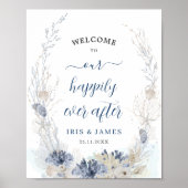ボホシックビーチコースト結婚ウェルカム ポスター (正面)