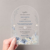 ボホシックビーチデスティネーションハンプトン結婚ズアーチ アクリル招待状 (インサイチュ (ポータブル))