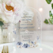 ボホシックビーチデスティネーションハンプトン結婚ズアーチ アクリル招待状