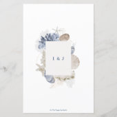 ボホシックビーチデスティネーションハンプトン結婚ズメニュー (裏面)