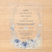 ボホシックビーチデスティネーションハンプトン結婚ズ アクリル招待状 (正面)